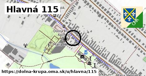 Hlavná 115, Dolná Krupá