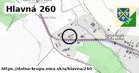 Hlavná 260, Dolná Krupá