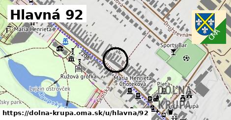 Hlavná 92, Dolná Krupá