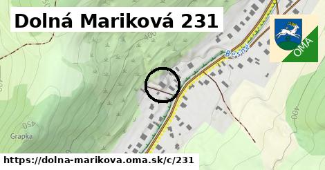 Dolná Mariková <span class="supisne">231</span>