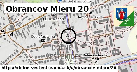 Obrancov Mieru 20, Dolné Vestenice