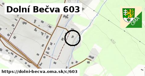 Dolní Bečva <span class="supisne">603</span>