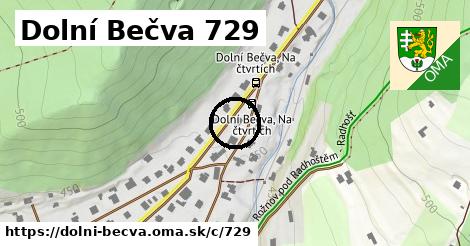 Dolní Bečva <span class="supisne">729</span>
