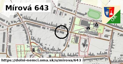 Mírová 643, Dolní Němčí