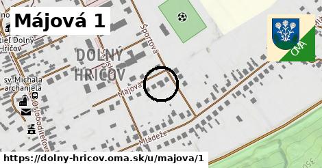 Májová 1, Dolný Hričov