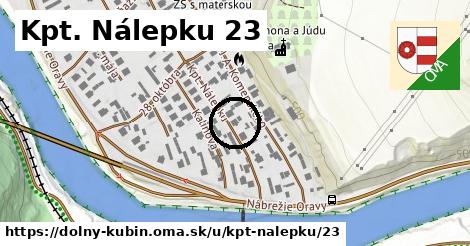 Kpt. Nálepku 23, Dolný Kubín