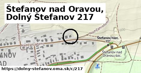 Štefanov nad Oravou, Dolný Štefanov <span class="supisne">217</span>