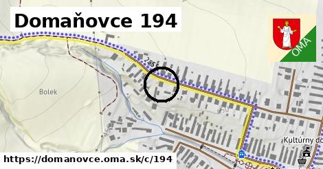 Domaňovce <span class="supisne">194</span>