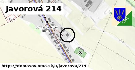 Javorová 214, Domašov