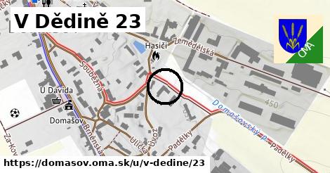 V Dědině 23, Domašov