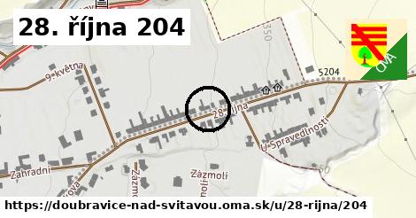 28. října 204, Doubravice nad Svitavou