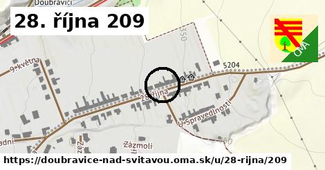 28. října 209, Doubravice nad Svitavou