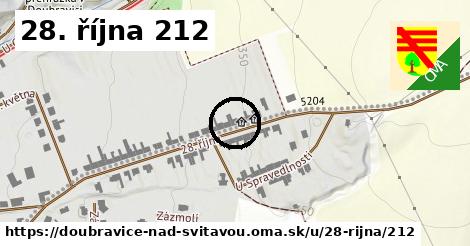 28. října 212, Doubravice nad Svitavou