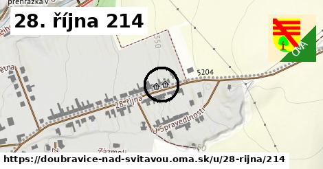 28. října 214, Doubravice nad Svitavou