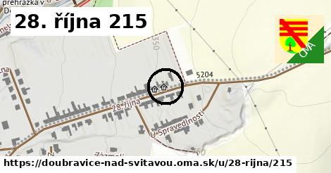 28. října 215, Doubravice nad Svitavou