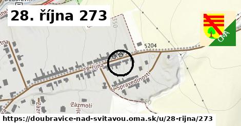 28. října 273, Doubravice nad Svitavou