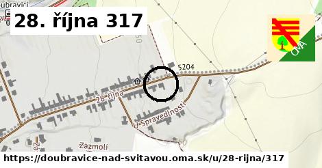 28. října 317, Doubravice nad Svitavou