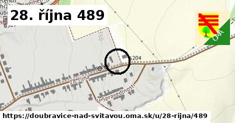 28. října 489, Doubravice nad Svitavou