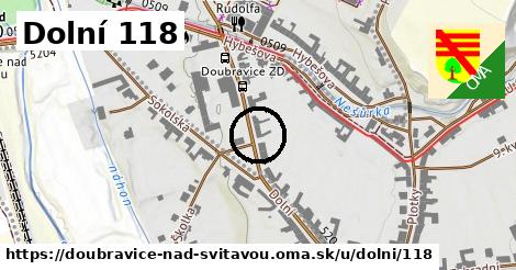 Dolní 118, Doubravice nad Svitavou