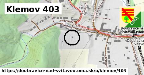 Klemov 403, Doubravice nad Svitavou