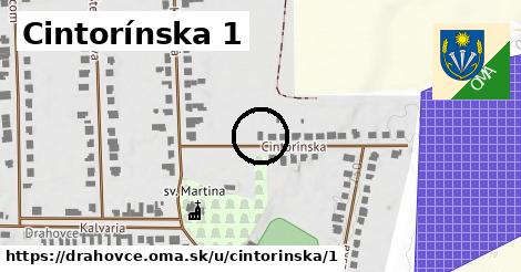 Cintorínska 1, Drahovce