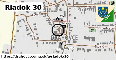 Riadok 30, Drahovce