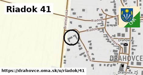 Riadok 41, Drahovce