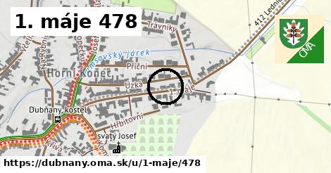 1. máje 478, Dubňany