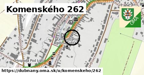 Komenského 262, Dubňany
