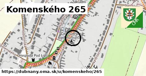 Komenského 265, Dubňany