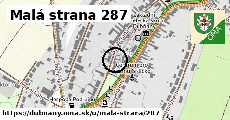 Malá strana 287, Dubňany