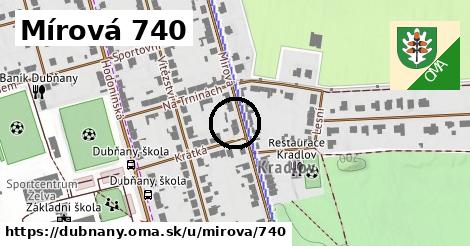 Mírová 740, Dubňany