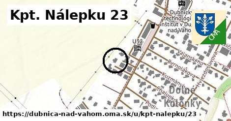 Kpt. Nálepku 23, Dubnica nad Váhom