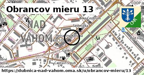 Obrancov mieru 13, Dubnica nad Váhom