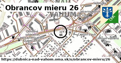 Obrancov mieru 26, Dubnica nad Váhom