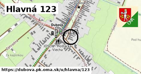 Hlavná 123, Dubová, okres PK