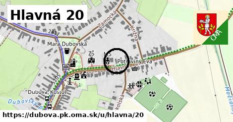 Hlavná 20, Dubová, okres PK