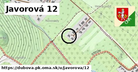 Javorová 12, Dubová, okres PK