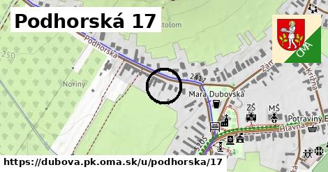 Podhorská 17, Dubová, okres PK