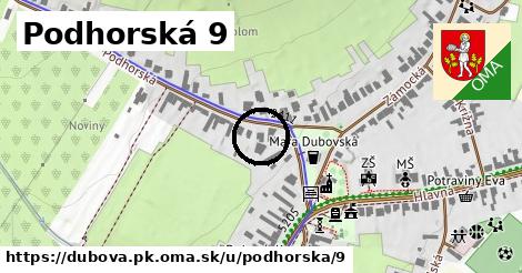 Podhorská 9, Dubová, okres PK