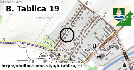 B. Tablica 19, Dudince