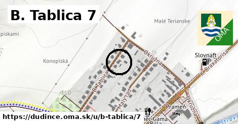 B. Tablica 7, Dudince