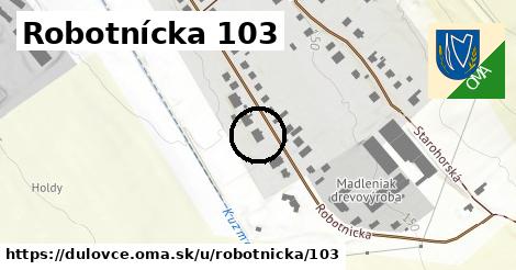 Robotnícka 103, Dulovce