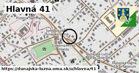 Hlavná 41, Dunajská Lužná