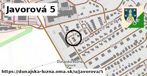 Javorová 5, Dunajská Lužná