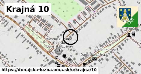 Krajná 10, Dunajská Lužná