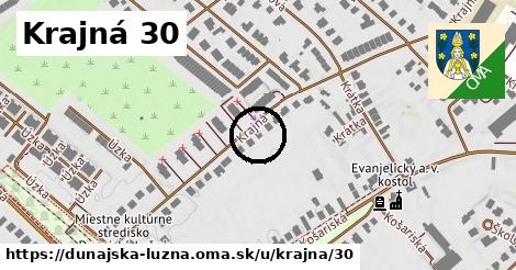 Krajná 30, Dunajská Lužná