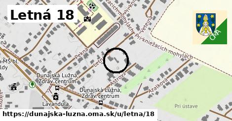 Letná 18, Dunajská Lužná