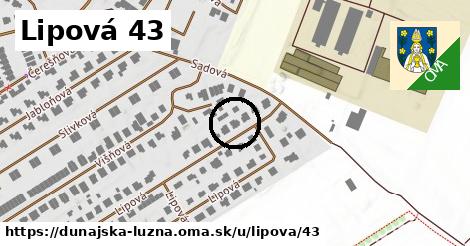 Lipová 43, Dunajská Lužná