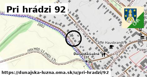 Pri hrádzi 92, Dunajská Lužná